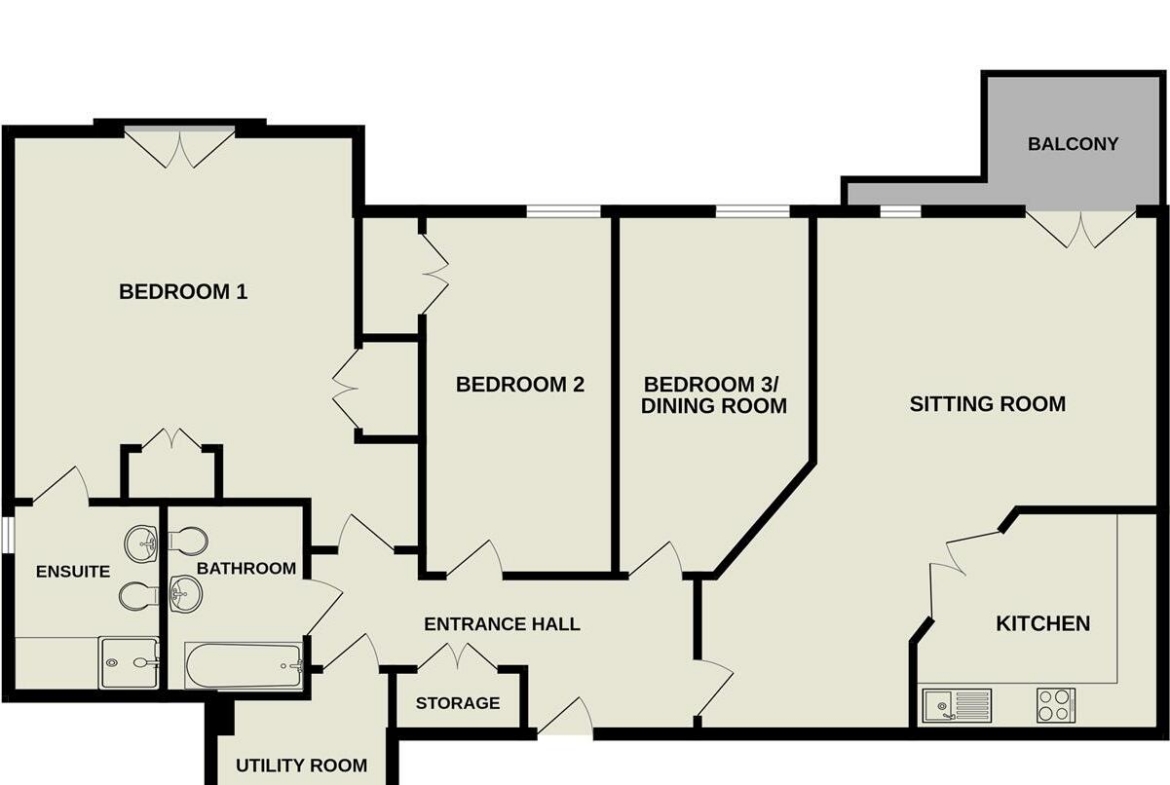 Apartment 2- Bradford Road, Menston